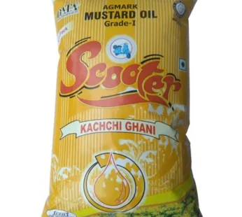 Scooter Kachi Ghani Mustard Oil, 1L (Pouch)